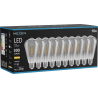 Mexen Vintis 10x žiarovka filament LED E27, ST64, 4W, Teplá - 2700K, 300 lm, dymová - L152-E27-0427-70x10