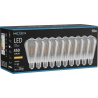 Mexen Vintis 10x Žiarovka filament LED E27, ST64, 6W, Teplá - 2200K, 450 lm, dymová - L152-E27-0622-70x10