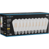 Mexen Vintis 10x LED žiarovka filament E27, ST64, 6W, Teplá - 2700K, 720 lm, číra - L152-E27-0627-00x10