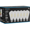 Mexen Vintis 6x Žiarovka filament LED E27, ST64, 6W, Neutrálna - 4000K, 720 lm, číra - L152-E27-0640-00x06