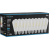 Mexen Vintis 10x LED filamentová žiarovka E27, ST64, 6W, Studená - 6500K, 720 lm, číra - L152-E27-0665-00x10