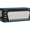 Mexen Vintis 10x LED žiarovka s filamentom E27, ST64, 8W, Teplá - 2200K, 1055 lm, číra - L152-E27-0822-00x10