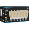 Mexen Vintis 6x Žiarovka filament LED E27, ST64, 8W, Teplá - 2700K, 750 lm, amber - L152-E27-0827-50x06