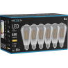 Mexen Vintis 6x LED filamentová žiarovka E27, ST64, 8W, Teplá - 2700K, 680 lm, dymová - L152-E27-0827-70x06