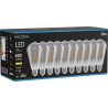 Mexen Vintis 10x Žiarovka filament LED E27, ST64, 8W, Teplá - 2700K, 680 lm, smoke - L152-E27-0827-70x10