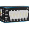 Mexen Vintis 6x Žiarovka filament LED E27, ST64, 8W, Neutrálna - 4000K, 1055 lm, číra - L152-E27-0840-00x06