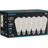 Mexen Vintis 6x Žiarovka filament LED E27, ST64, 8W, Studená - 6500K, 1055 lm, číra - L152-E27-0865-00x06