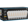 Mexen Vintis 10x žiarovka filament LED E27, ST64, 10W, Teplá - 2200K, 1320 lm, číra - L152-E27-1022-00x10