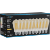 Mexen Vintis 10x žiarovka filament LED E27, ST64, 10W, Teplá - 2200K, 910 lm, jantár - L152-E27-1022-50x10