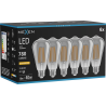Mexen Vintis 6x Žiarovka filament LED E27, ST64, 10W, Teplá - 2200K, 780 lm, dymová - L152-E27-1022-70x06
