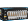Mexen Vintis 10x žiarovka filament LED E27, ST64, 10W, Teplá - 2200K, 780 lm, dymová - L152-E27-1022-70x10