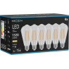 Mexen Vintis 6x Žiarovka filament LED E27, ST64, 10W, Teplá - 2700K, 1320 lm, číra - L152-E27-1027-00x06