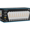 Mexen Vintis 10x filamentová LED žiarovka E27, ST64, 10W, Teplá - 2700K, 1320 lm, číra - L152-E27-1027-00x10