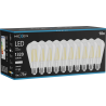Mexen Vintis 10x LED vlákno žiarovka E27, ST64, 10W, Neutrálna - 4000K, 1320 lm, číra - L152-E27-1040-00x10