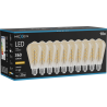 Mexen Vintis 10x Žiarovka filament špirála LED E27, ST64, 4W, Teplá - 2200K, 360 lm, jantárová - L162-E27-0422-50x10