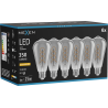 Mexen Vintis 6x Žiarovka filament špirála LED E27, ST64, 6W, Teplá - 2200K, 350 lm, dymová - L162-E27-0622-70x06