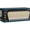Mexen Vintis 10x Žiarovka filament špirála LED E27, ST64, 6W, Teplá - 2700K, 530 lm, jantárová - L162-E27-0627-50x10