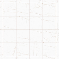Mexen Dicta Biely glazovaný rekt. G1, podlahovo-nástenná dlaždica 60 x 60 cm, carving - TL408-060-060-02