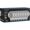 Mexen Vintis 10x žiarovka filament LED E27, G125, 6W, Teplá - 2700K, 510 lm, smoke - L158-E27-0627-70x10