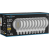 Mexen Vintis 10x žiarovka filament LED E27, G125, 8W, Teplá - 2700K, 680 lm, dymová - L158-E27-0827-70x10