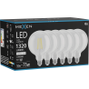 Mexen Vintis 6x žiarovka filament LED E27, G125, 10W, Neutrálna - 4000K, 1320 lm, číra - L158-E27-1040-00x06
