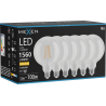 Mexen Vintis 6x LED filamentná žiarovka E27, G125, 12W, Teplá - 2700K, 1560 lm, číra - L158-E27-1227-00x06