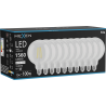 Mexen Vintis 10x Žiarovka filament LED E27, G125, 12W, Neutrálna - 4000K, 1560 lm, číra - L158-E27-1240-00x10