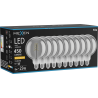 Mexen Vintis 10x žiarovka filament špirála LED E27, G125, 8W, Teplá - 2200K, 450 lm, smoke - L168-E27-0822-70x10