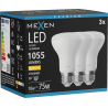 Mexen Nova 3x LED žiarovka E27, R63, 10W, Teplá - 3000K, 1055 lm - L104-E27-1030-01x03
