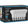 Mexen Nova 6x LED žiarovka E27, R63, 10W, Studená - 6500K, 1055 lm - L104-E27-1065-01x06