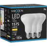 Mexen Nova 3x LED žiarovka E27, R80, 15W, Teplá - 3000K, 1575 lm - L105-E27-1530-01x03