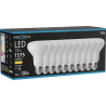 Mexen Nova 10x LED žiarovka E27, R80, 15W, Teplá - 3000K, 1575 lm - L105-E27-1530-01x10