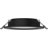 Mexen LDRR stropný panel downlight LED zapustený fi 12 cm, 6W, Neutrálny - 4000K, 390 lm, čierny - L210-012-0640-70