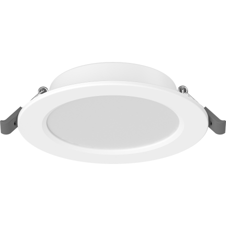 Mexen LDRR stropný panel LED downlight zapustený, priemer 12 cm, 6W, Studená - 6500K, 600 lm, biela - L210-012-0665-20