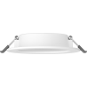 Mexen LDRR stropný panel LED downlight zapustený, priemer 12 cm, 6W, Studená - 6500K, 600 lm, biela - L210-012-0665-20