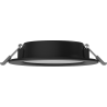 Mexen LDRR stropný panel downlight LED zapustený fi 12 cm, 6W, Studená - 6500K, 450 lm, čierny - L210-012-0665-70