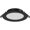 Mexen LDRR stropný panel downlight LED zapustený fi 12 cm, 6W, Studená - 6500K, 450 lm, čierny - L210-012-0665-70