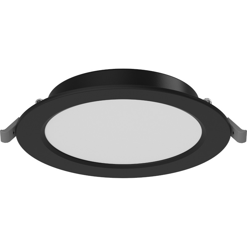 Mexen LDRR stropný panel downlight LED na zapustenie, priemer 14 cm, 9W, Neutrálny - 4000K, 720 lm, čierny - L210-014-0940-70