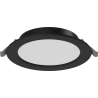 Mexen LDRR stropný panel downlight LED na zapustenie, priemer 14 cm, 9W, Neutrálny - 4000K, 720 lm, čierny - L210-014-0940-70