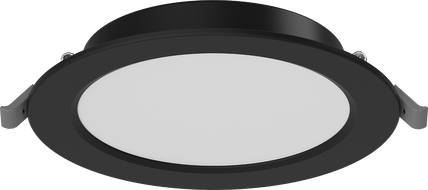 Mexen LDRR stropný panel downlight LED na zapustenie, priemer 14 cm, 9W, Neutrálny - 4000K, 720 lm, čierny - L210-014-0940-70