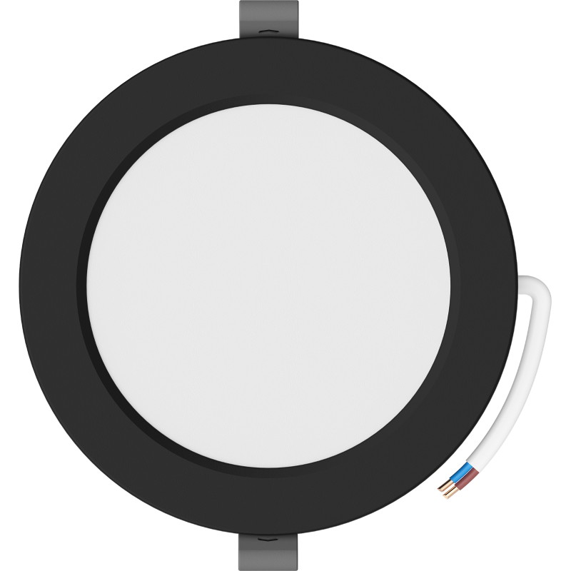 Mexen LDRR stropný panel downlight LED na zapustenie, priemer 14 cm, 9W, Neutrálny - 4000K, 720 lm, čierny - L210-014-0940-70