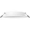 Mexen LDRR stropný panel downlight LED vstavaný fi 14 cm, 9W, Studená - 6500K, 990 lm, biely - L210-014-0965-20