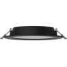 Mexen LDRR stropný LED downlight zapustený panel, priemer 14 cm, 9W, Studená - 6500K, 720 lm, čierny - L210-014-0965-70