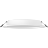 Mexen LDRR stropný panel downlight LED zapustený fi 17 cm, 12W, Neutrálny - 4000K, 1320 lm, biely - L210-017-1240-20
