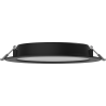 Mexen LDRR stropný panel downlight LED zapustený fi 17 cm, 12W, Neutrálna - 4000K, 900 lm, čierny - L210-017-1240-70