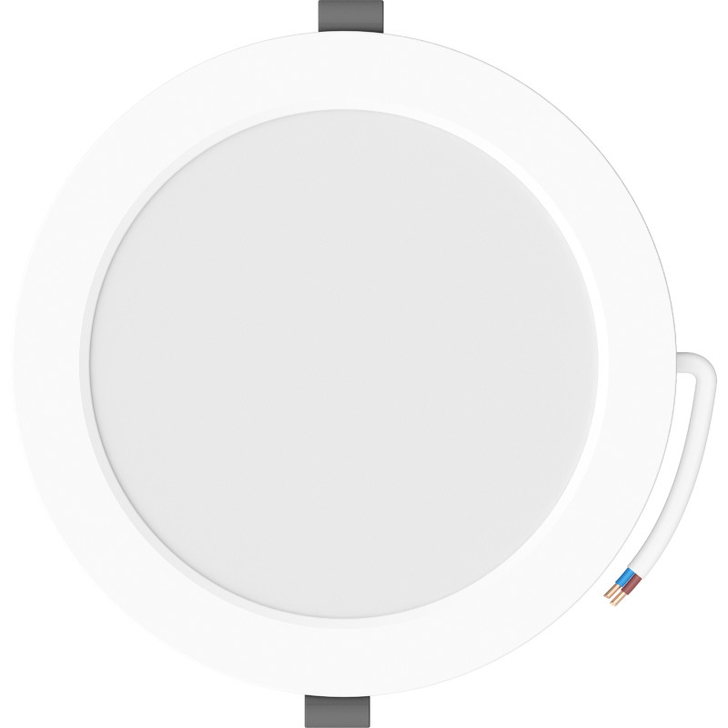 Mexen LDRR Stropný panel downlight LED zapustený fi 17 cm, 12W, Studená - 6500K, 1320 lm, biely - L210-017-1265-20