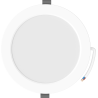 Mexen LDRR Stropný panel downlight LED zapustený fi 17 cm, 12W, Studená - 6500K, 1320 lm, biely - L210-017-1265-20