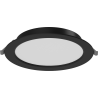 Mexen LDRR stropný panel zapustený LED downlight fi 17 cm, 12W, Studená - 6500K, 960 lm, čierna - L210-017-1265-70