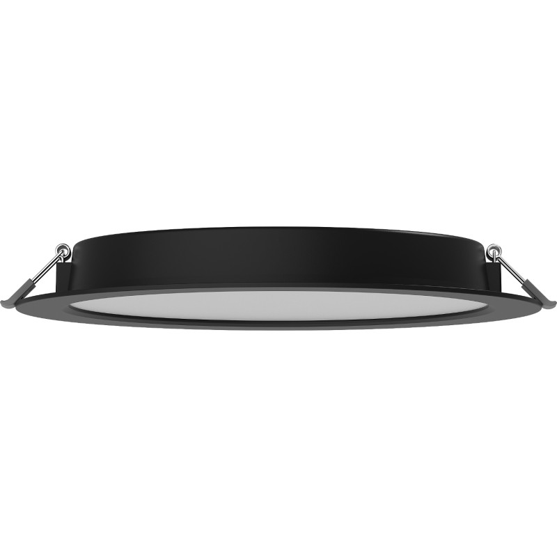 Mexen LDRR stropný panel downlight LED zapustený fi 22 cm, 18W, Neutrálna - 4000K, 1440 lm, čierny - L210-022-1840-70