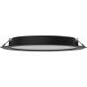 Mexen LDRR stropný panel downlight LED vstavaný fi 22 cm, 18W, Studená - 6500K, 1440 lm, čierny - L210-022-1865-70